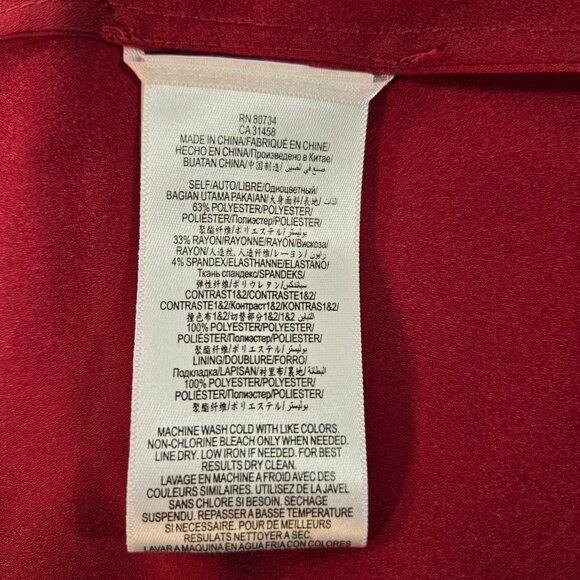 BCBG MAXAZRIA Quite Luxury Fuchsia ENIDA Ruffled Crepe Dress Size 6 LIKE NEW! - Picture 14 of 17